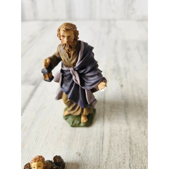 Dept 56 Nativity Joseph Jesus AS IS Xmas village crib manger - Picture 4 of 8